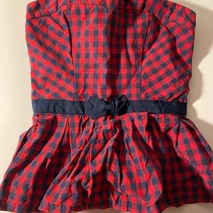 Abercrombie strapless corset halter top
